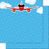 Magical Day of Fun Collection Magical Airplane 12 x 12 Double-Sided Scrapbook Paper by Scrapbook Customs