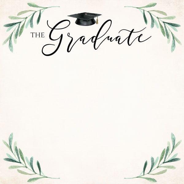 Graduation Day Collection The Graduate 12 x 12 Double-Sided Scrapbook Paper by Scrapbook Customs - Scrapbook Supply Companies