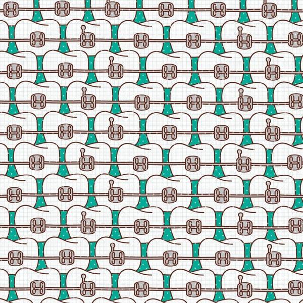 Occupation Collection Orthodontist Images 12 x 12 Double Sided Scrapbook Paper by Scrapbook Customs - Scrapbook Supply Companies