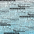Postage Map Collection Minnesota 12 x 12 Scrapbook Paper by Scrapbook Customs - Scrapbook Supply Companies