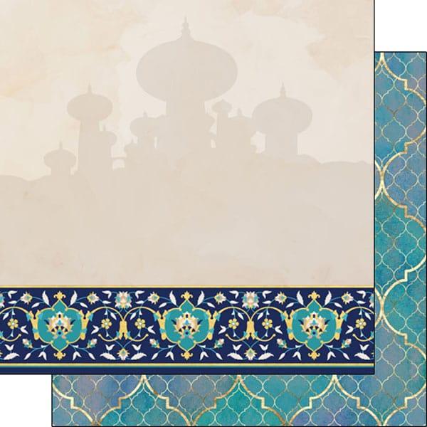 Magical Day of Fun Collection Arabian Princess 12 x 12 Double-Sided Scrapbook Paper by Scrapbook Customs - Scrapbook Supply Companies