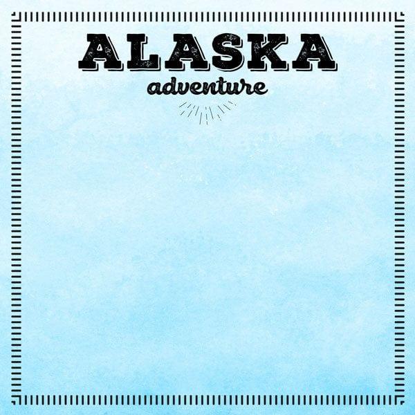 Postage Map Collection Alaska Adventure 12 x 12 Double-Sided Scrapbook Paper by Scrapbook Customs - Scrapbook Supply Companies