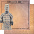 Travel Coordinates Collection Terracotta Army, Emperor Qinshihuang's Mausoleum Site Museum, China 12 x 12 Double-Sided Scrapbook Paper by Scrapbook Customs