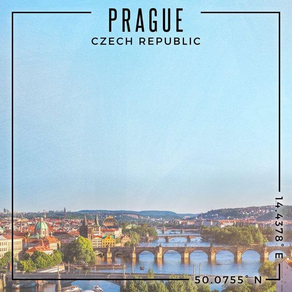 Travel Coordinates Collection Prague, Czech Republic 12 x 12 Double-Sided Scrapbook Paper by Scrapbook Customs - Scrapbook Supply Companies