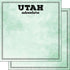 Postage Map Collection Utah Adventure 12 x 12 Scrapbook Paper by Scrapbook Customs - Scrapbook Supply Companies