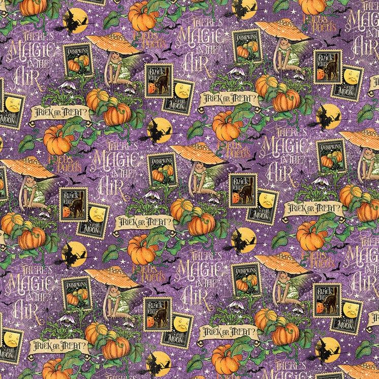 Midnight Tales Collection Hocus Pocus 12 x 12 Double-Sided Scrapbook Paper by Graphic 45 - Scrapbook Supply Companies