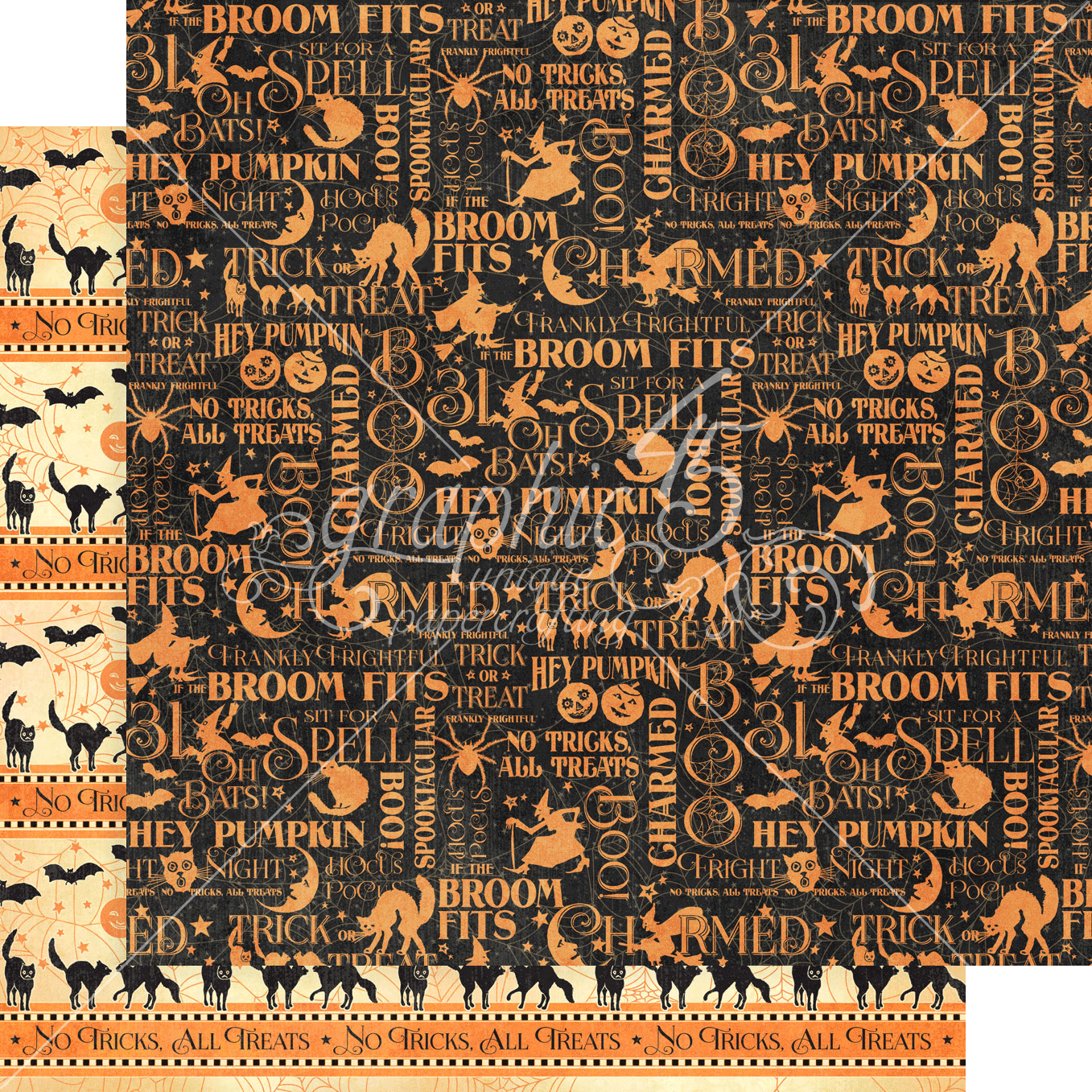 Charmed Collection Oh Bats 12 x 12 Double-Sided Scrapbook Paper by Graphic 45 - Scrapbook Supply Companies