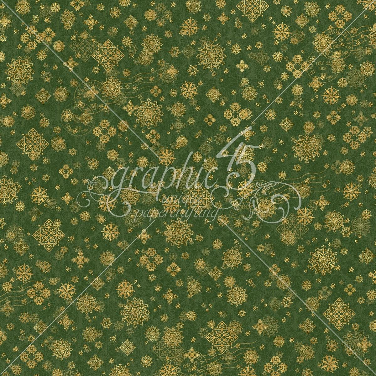 Warm Wishes Collection Peace and Plenty 12 x 12 Double-Sided Scrapbook Paper by Graphic 45 - Scrapbook Supply Companies