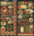Warm Wishes Collection 12 x 12 Cardstock Scrapbook Sticker Sheet by Graphic 45 - Scrapbook Supply Companies