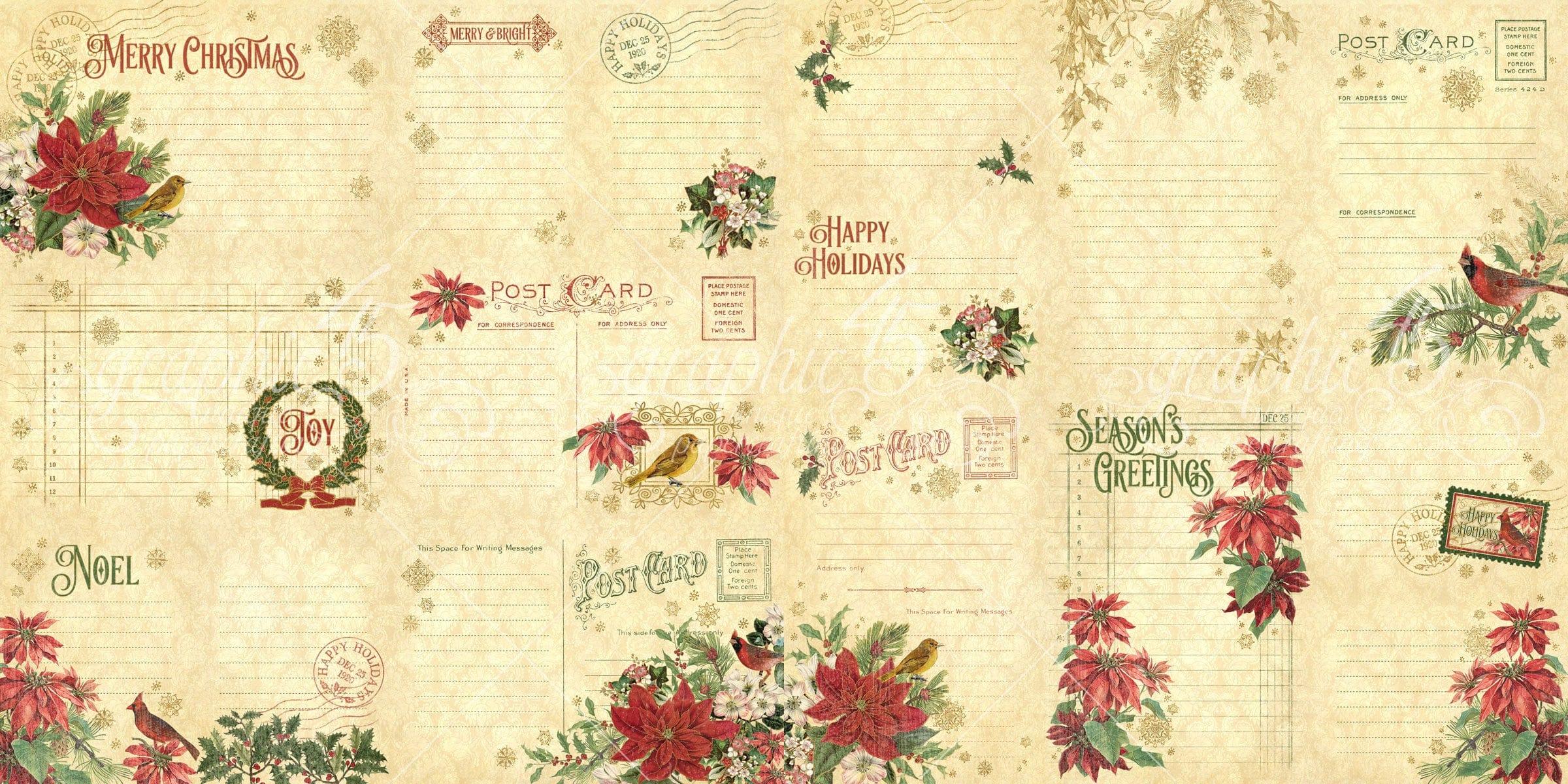 Warm Wishes Collection 4 x 6 & 3 x 4 Journaling Cards by Graphic 45 - Scrapbook Supply Companies