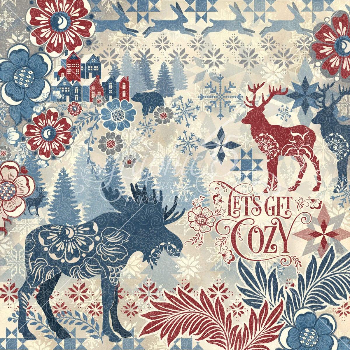 Let's Get Cozy Collection Let's Get Cozy 12 x 12 Double-Sided Scrapbook Paper by Graphic 45 - Scrapbook Supply Companies