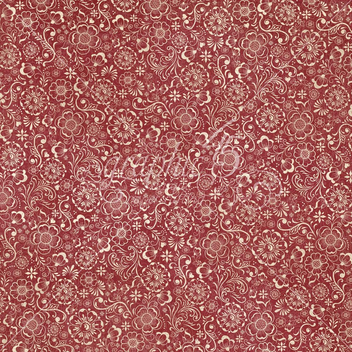 Let's Get Cozy Collection Beautiful Blizzard 12 x 12 Double-Sided Scrapbook Paper by Graphic 45 - Scrapbook Supply Companies