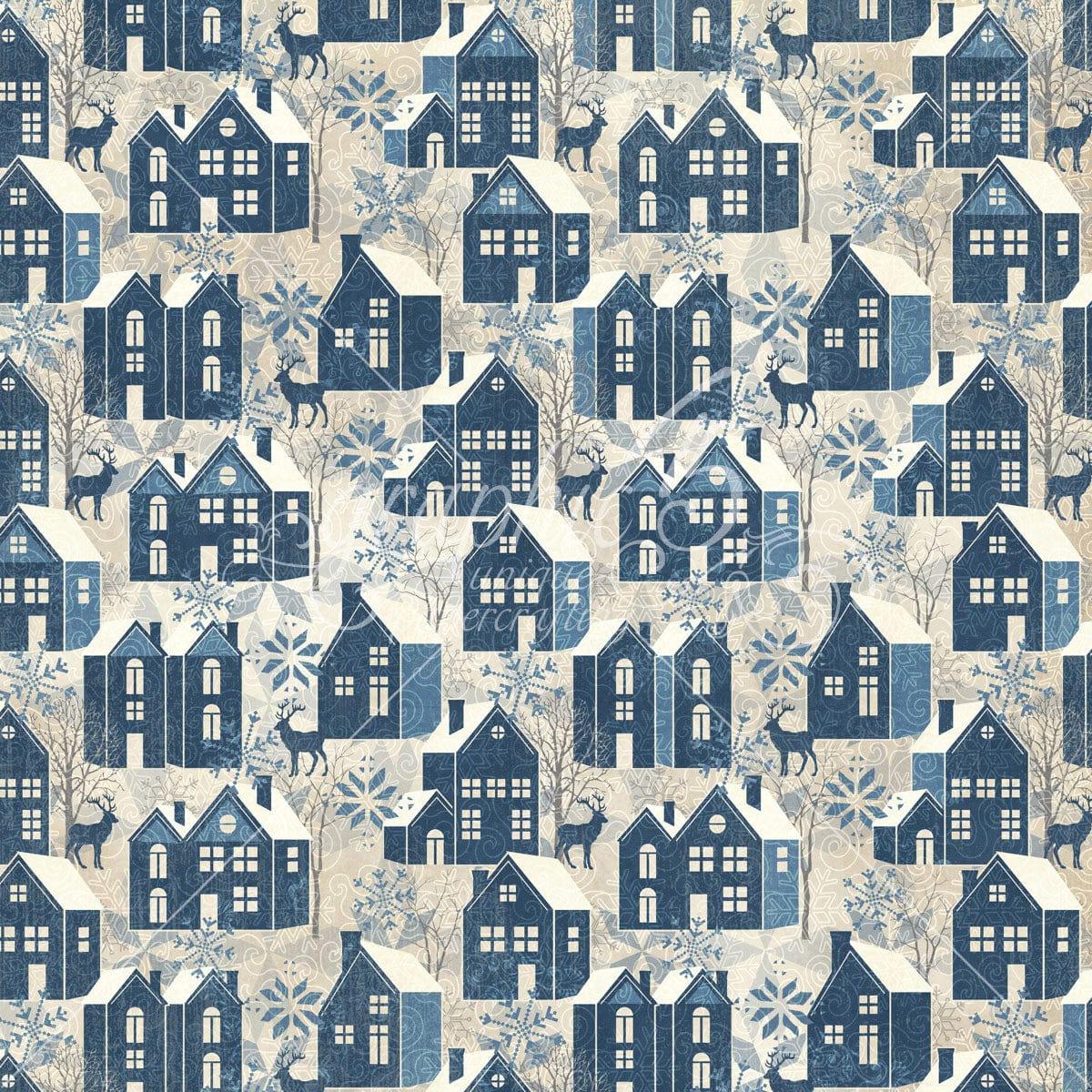Let's Get Cozy Collection There's Snow Place Like Home 12 x 12 Double-Sided Scrapbook Paper by Graphic 45 - Scrapbook Supply Companies