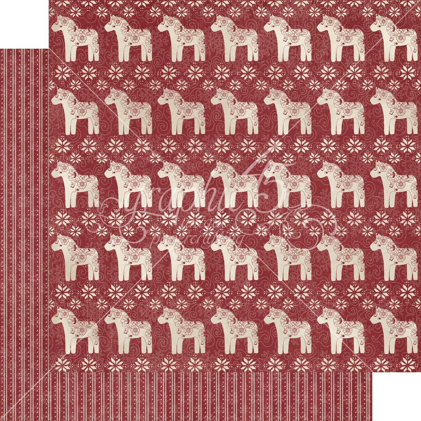 Let's Get Cozy Collection Sweater Weather 12 x 12 Double-Sided Scrapbook Paper by Graphic 45