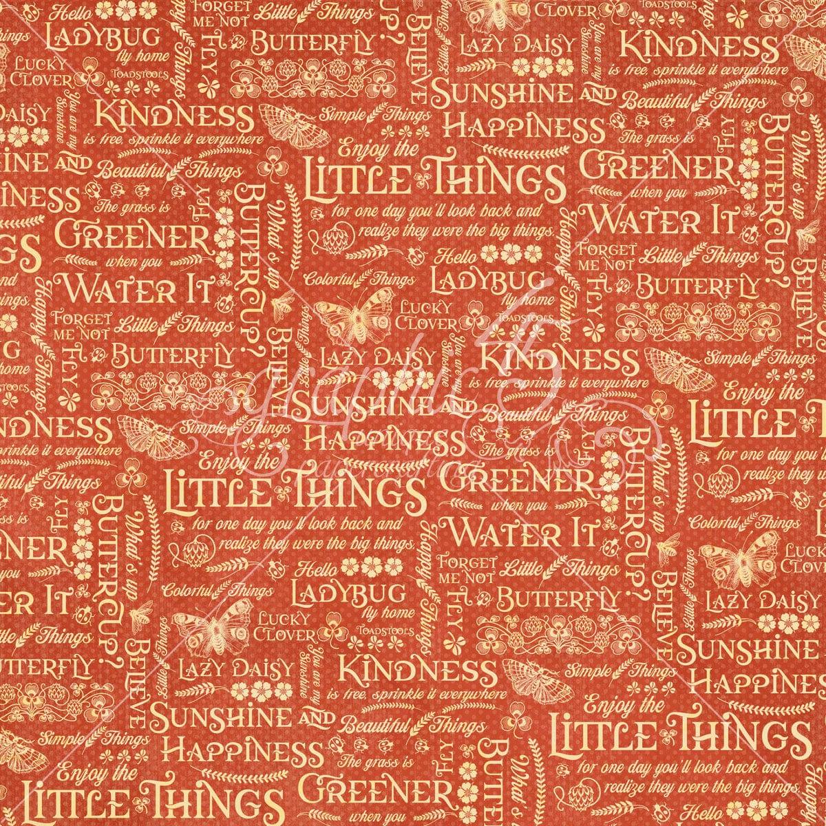 Little Things Collection Sprinkle Kindness 12 x 12 Double-Sided Scrapbook Paper by Graphic 45 - Scrapbook Supply Companies