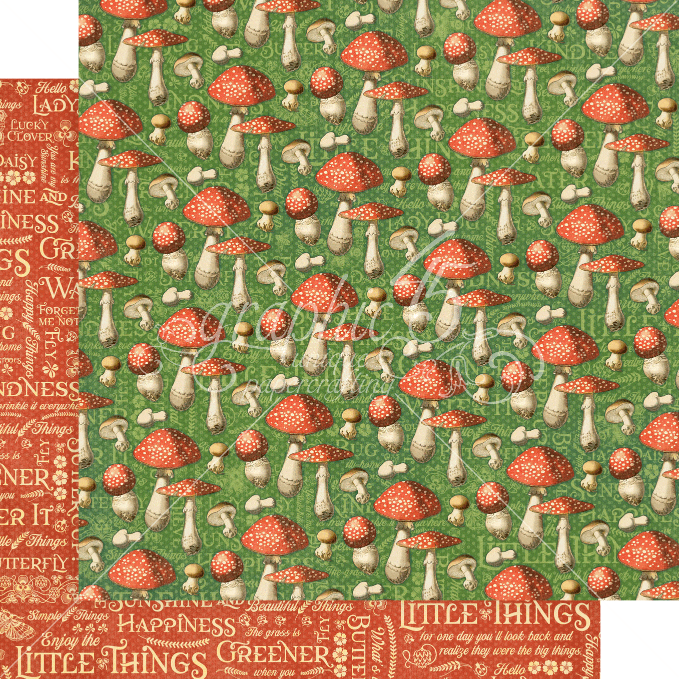 Little Things Collection Sprinkle Kindness 12 x 12 Double-Sided Scrapbook Paper by Graphic 45 - Scrapbook Supply Companies