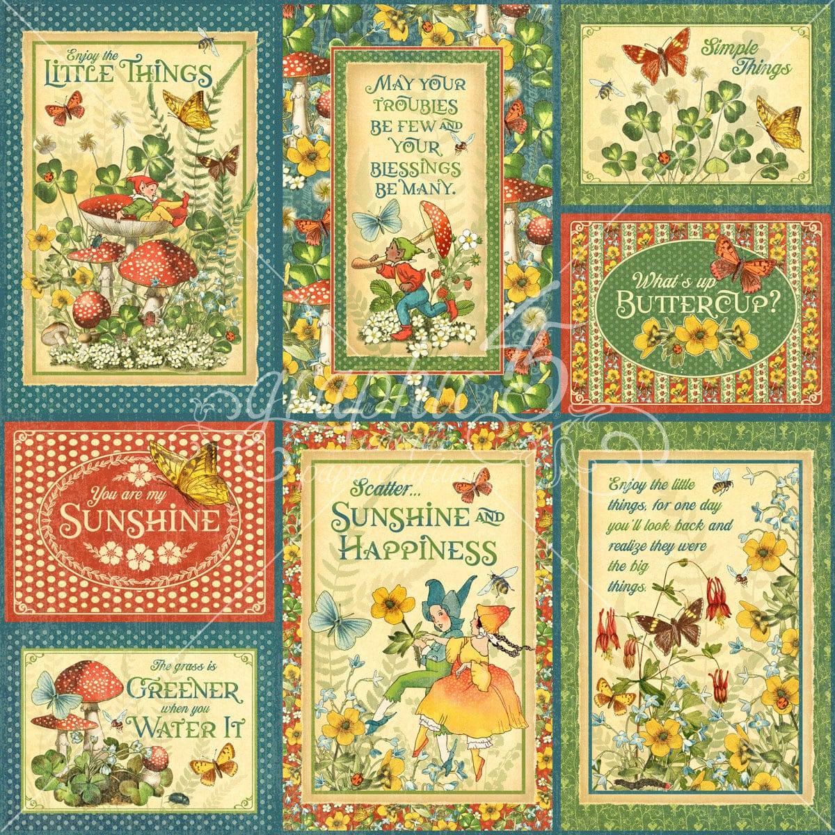 Little Things Collection You Are My Sunshine 12 x 12 Double-Sided Scrapbook Paper by Graphic 45 - Scrapbook Supply Companies