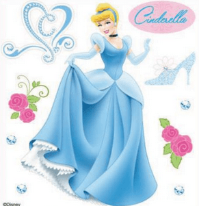 Disney Cinderella Collection Cinderella 4 x 5 Scrapbook Embellishment by EK Success.