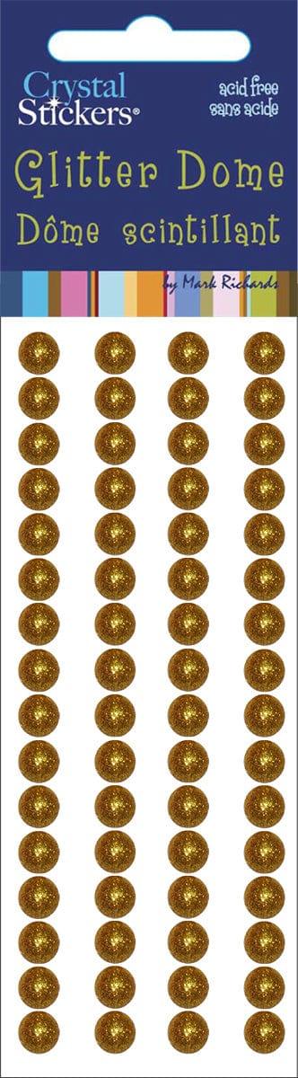 Gold 5mm Glitter Dome Stickers by Mark Richards - Scrapbook Supply Companies