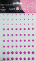 Say It With Bling Collection Hot Pink Pearls Self-Adhesive Scrapbook Bling by Want 2 Scrap - 72 Count - Scrapbook Supply Companies