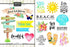 Getaway Collection Grand Turk 6 x 8 Double-Sided Scrapbook Sticker Sheet by Scrapbook Customs - Scrapbook Supply Companies