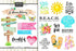 Getaway Collection St. Thomas 6 x 8 Double-Sided Scrapbook Sticker Sheet by Scrapbook Customs - Scrapbook Supply Companies