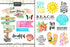 Getaway Collection Cancun Mexico 6 x 8 Double-Sided Scrapbook Sticker Sheet by Scrapbook Customs - Scrapbook Supply Companies