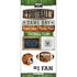 Wood Sports Collection Football 6 x 12 Scrapbook Sticker Sheet by Scrapbook Customs - Scrapbook Supply Companies
