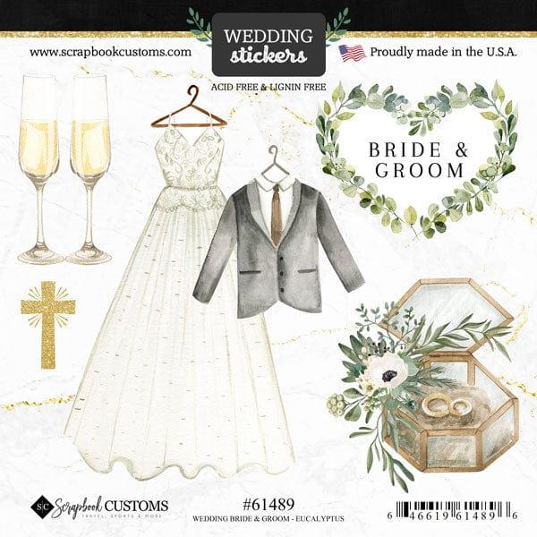 Holy Sacraments Collection Bride & Groom 6 x 6 Scrapbook Sticker Sheet by Scrapbook Customs - Scrapbook Supply Companies