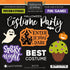 Halloween Tradition Collection Costume Party 6 x 6 Scrapbook Sticker Sheet by Scrapbook Customs - Scrapbook Supply Companies