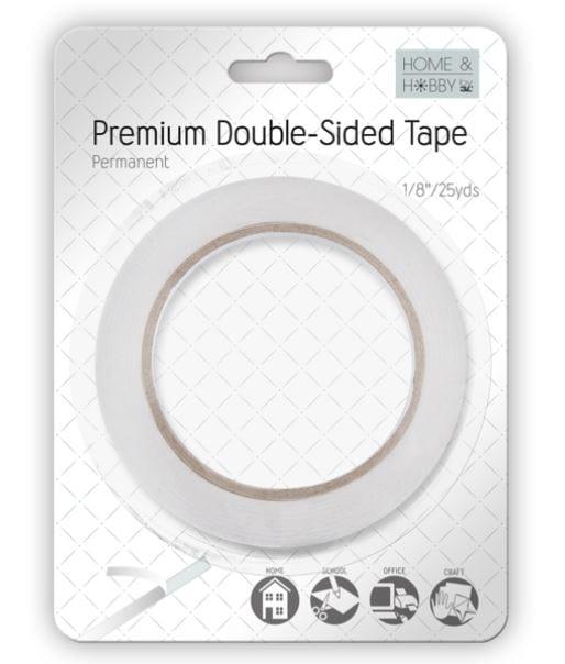 Home & Hobby Collection Premium Double-Sided Permanent Tape by 3L - 1/8" x 25 Yards - Scrapbook Supply Companies