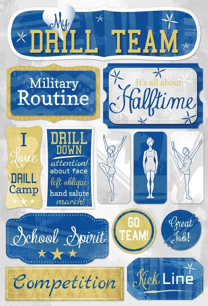 Drill Team Collection My Drill Team 5.5 x 9 Cardstock Scrapbook Stickers by Karen Foster Design - Scrapbook Supply Companies