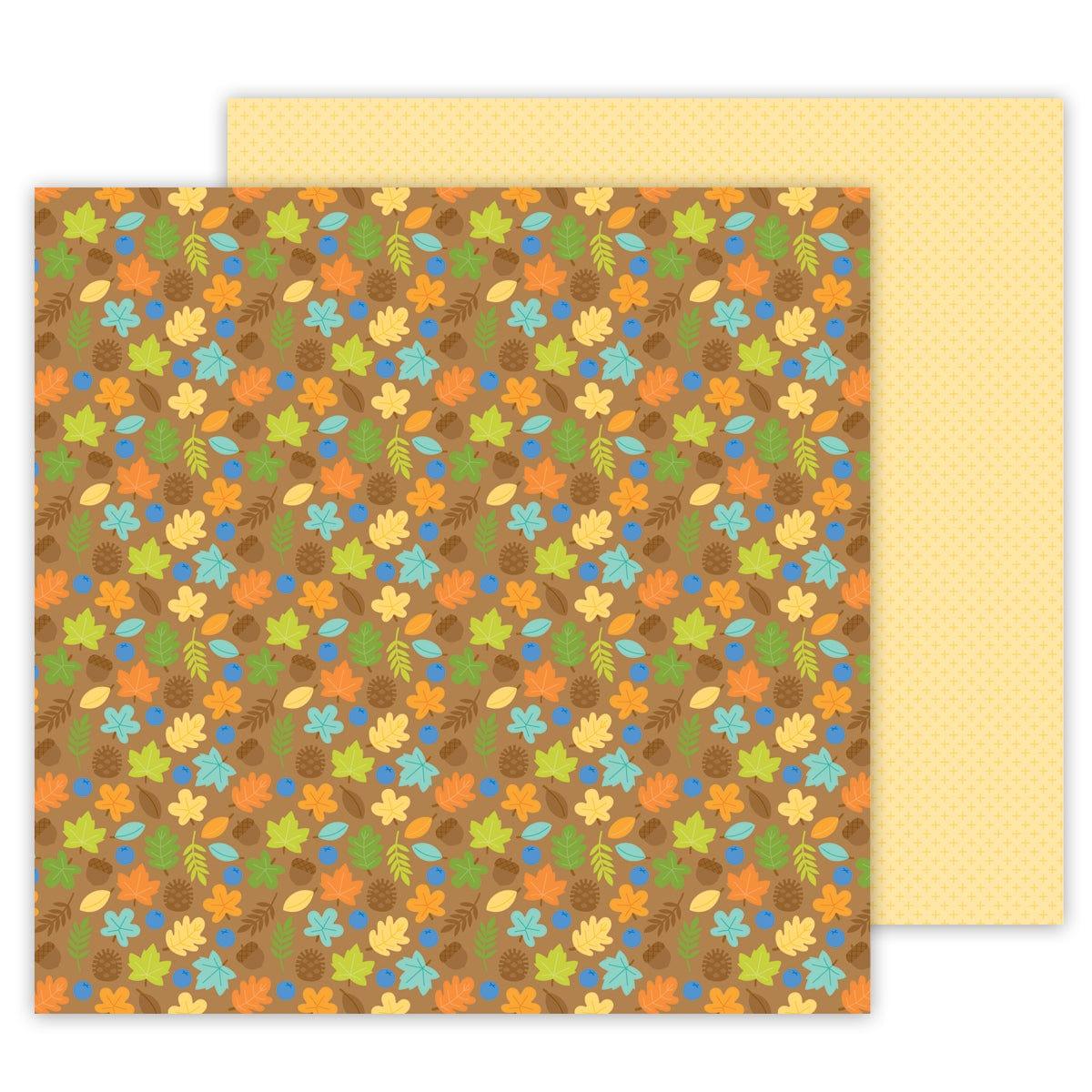 Great Outdoors Collection Bits of Nature 12 x 12 Double-Sided Scrapbook Paper by Doodlebug Design