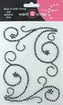 Say It With Bling Collection Black Rhinestone Swirls Self-Adhesive Scrapbook Bling by Want 2 Scrap - Scrapbook Supply Companies