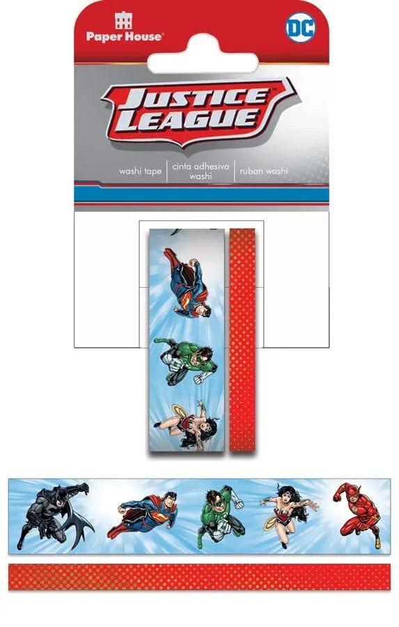 Marvel Comics Collection Justice League Heroes Self-Adhesive Decorative Washi Tape by Paper House Productions -2 Rolls - Scrapbook Supply Companies