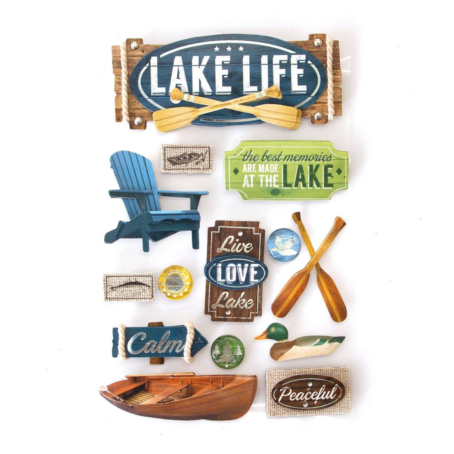 Lake Life Collection 3D Scrapbook Embellishment by Paper House Productions - Scrapbook Supply Companies