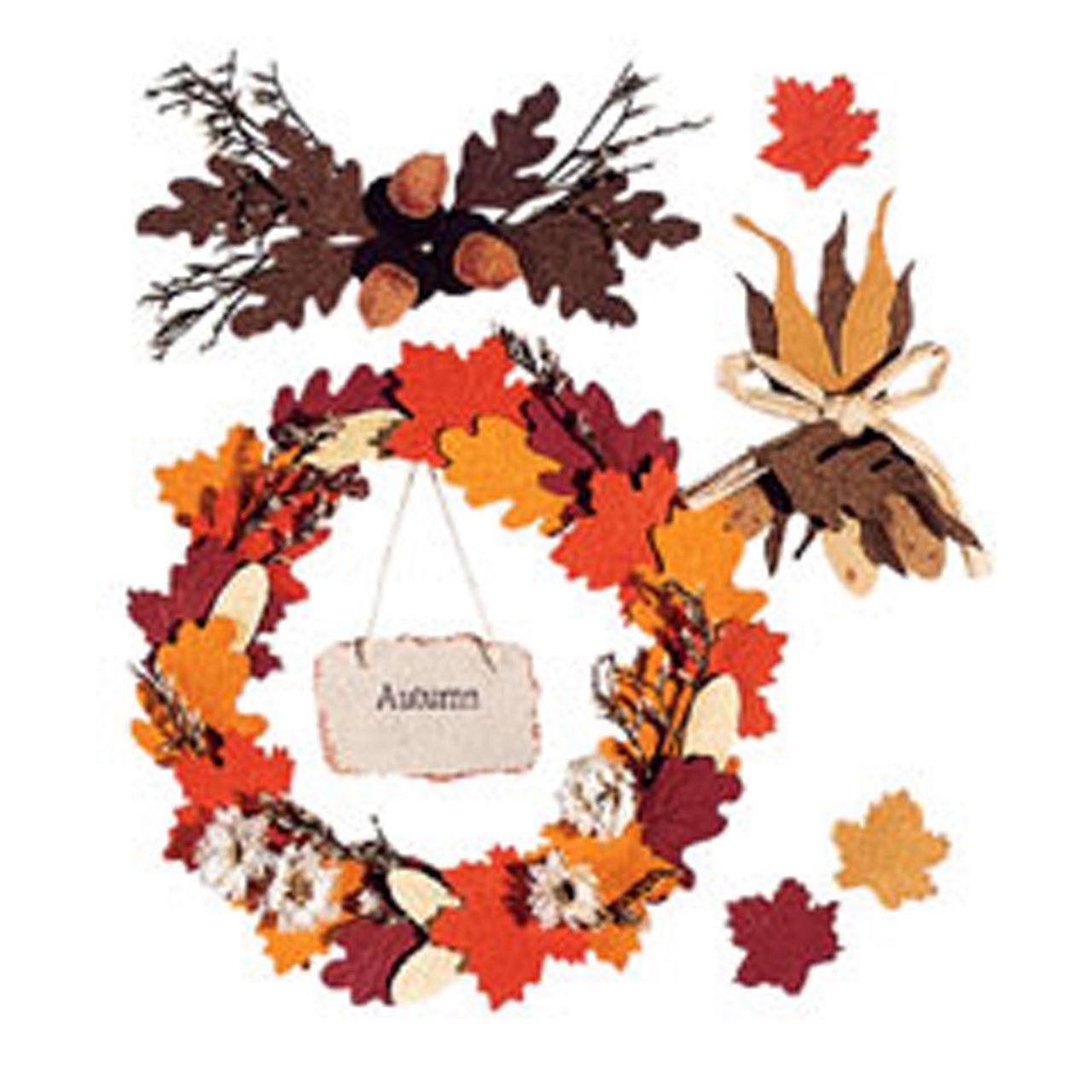 Autumn Wreath Scrapbook Embellishment by Jolee's - Scrapbook Supply Companies