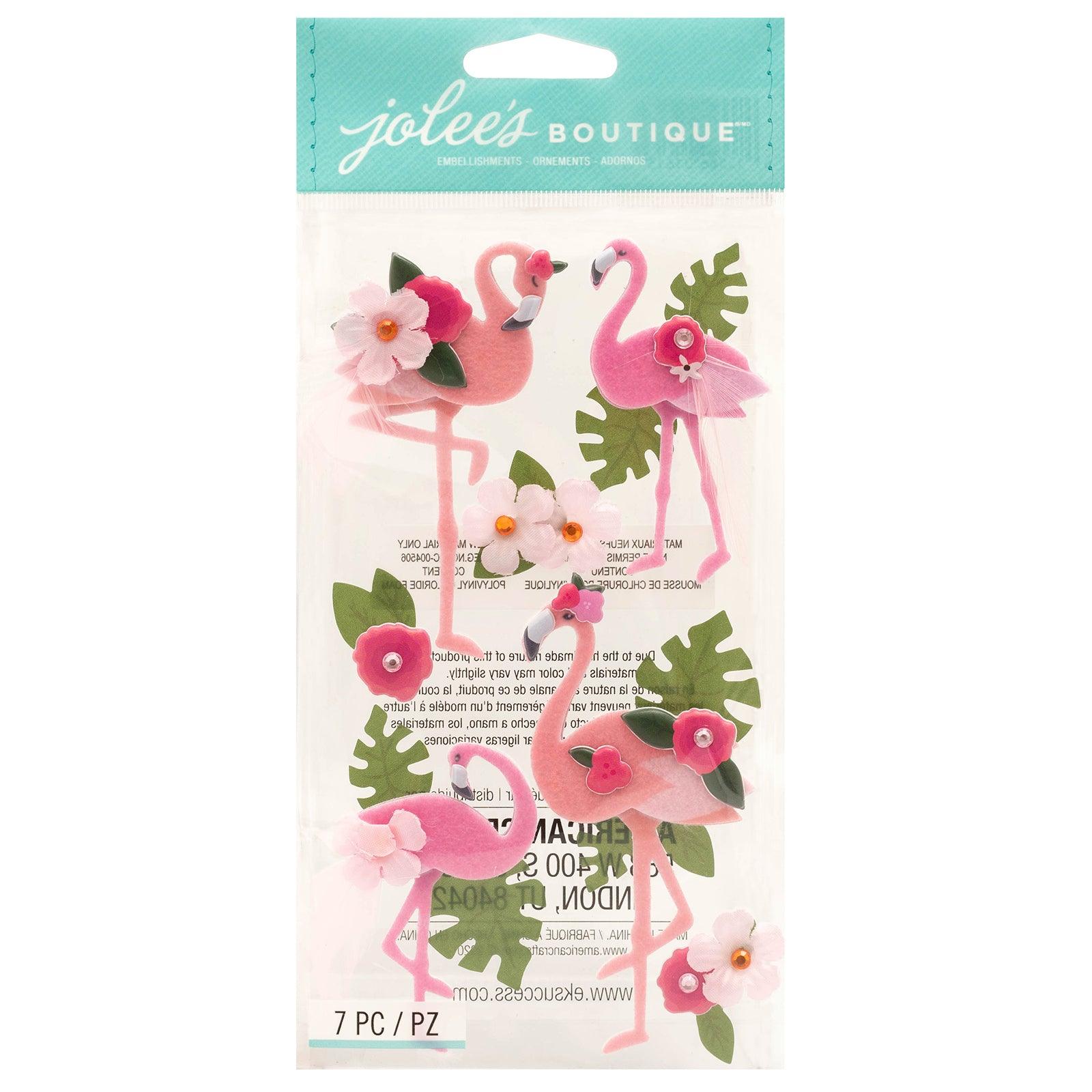 Flamingo 4 x 7 Scrapbook Embellishment by Jolee's Boutique - Scrapbook Supply Companies