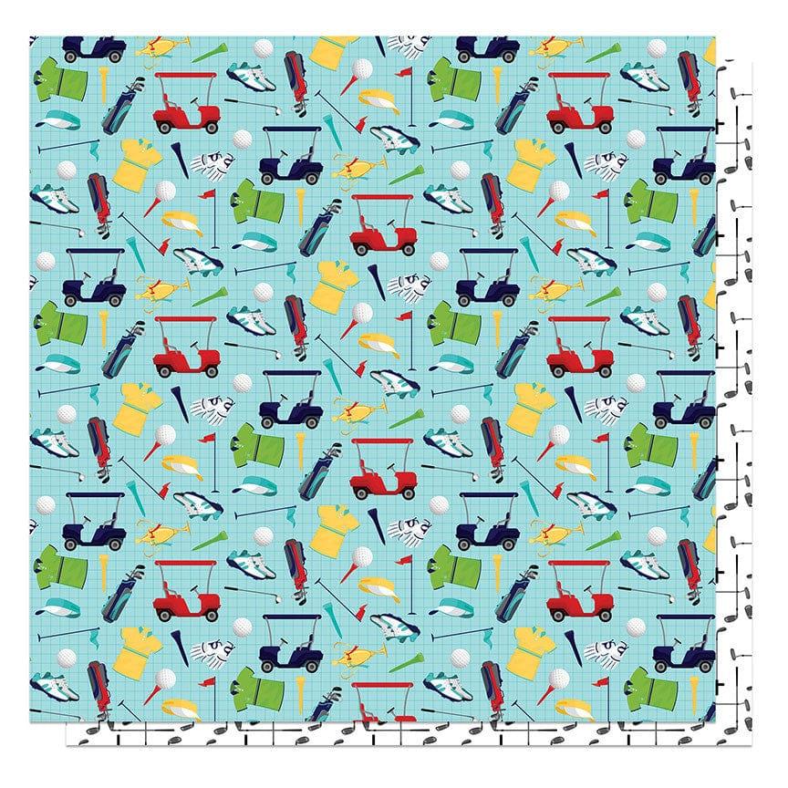 MVP Golf Collection Hole in One 12 x 12 Double-Sided Scrapbook Paper by Photo Play