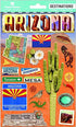 Destinations Collection Arizona 5 x 7 3D Foil Scrapbook Embellishment by Paper House Productions - Scrapbook Supply Companies
