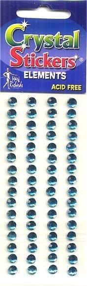 Teal Large Round Crystal Stickers by Mark Richards USA - Scrapbook Supply Companies