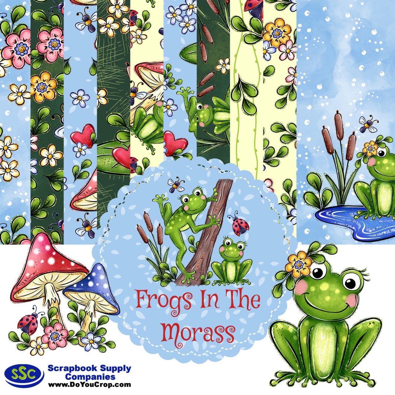 Phantasia Design's Frogs In The Morass 12 x 12 Scrapbook Paper & Embellishment Kit by SSC Designs - Scrapbook Supply Companies