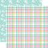 All About A Girl Collection Playful Plaid 12 x 12 Double-Sided Scrapbook Paper by Echo Park Paper - Scrapbook Supply Companies