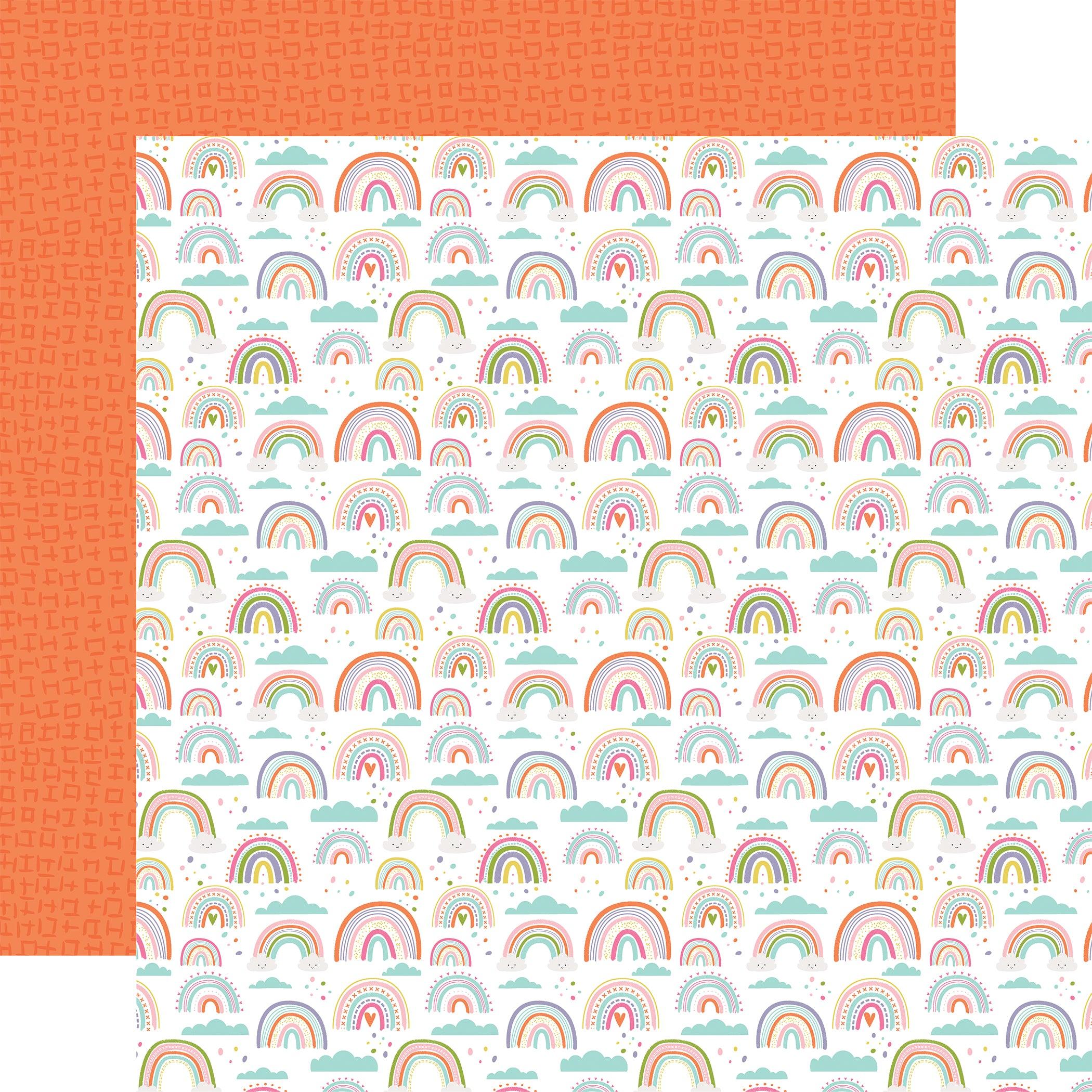 All About A Girl Collection Colorful Skies 12 x 12 Double-Sided Scrapbook Paper by Echo Park Paper
