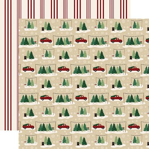 A Cozy Christmas 13-Piece Collection Kit by Echo Park Paper-12 Papers, 1 Sticker - Scrapbook Supply Companies