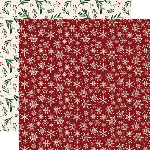 A Cozy Christmas 13-Piece Collection Kit by Echo Park Paper-12 Papers, 1 Sticker - Scrapbook Supply Companies