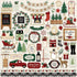 A Cozy Christmas 13-Piece Collection Kit by Echo Park Paper-12 Papers, 1 Sticker - Scrapbook Supply Companies