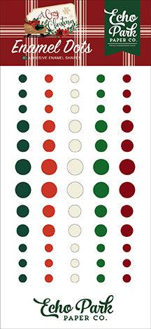 A Cozy Christmas Collection 3 x 6 Self-Adhesive Enamel Dots Scrapbook Embellishments by Echo Park Paper - Scrapbook Supply Companies