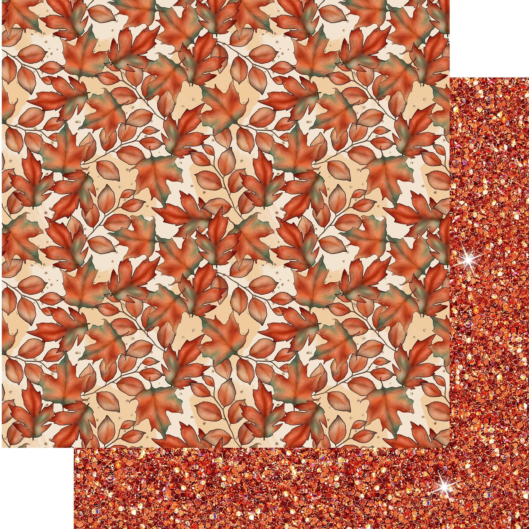 Gaynor Carradice's Autumn Favorites Collection Falling Leaves 12 x 12 Double-Sided Scrapbook Paper by SSC Designs - Scrapbook Supply Companies