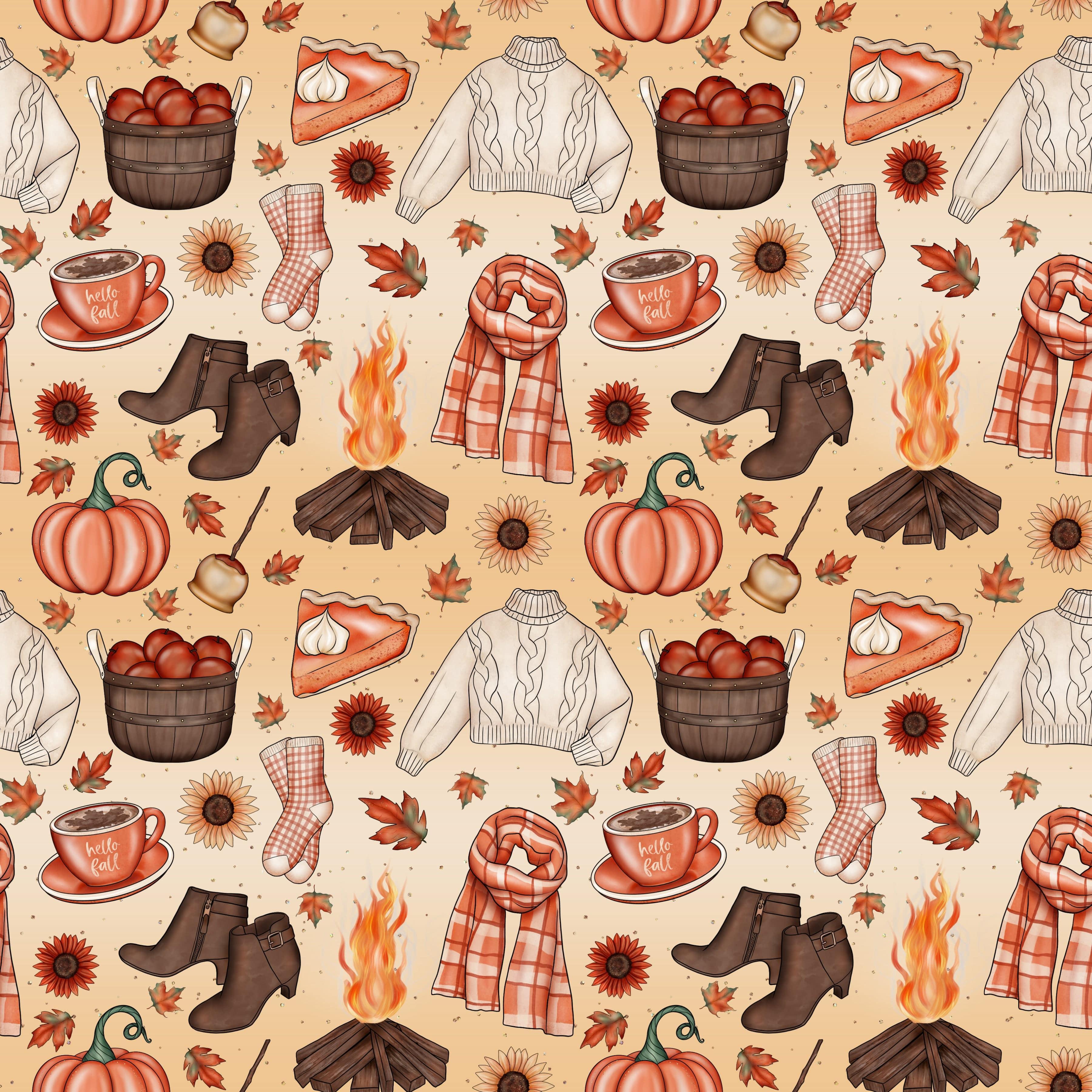 Gaynor Carradice's Autumn Favorites Collection Autumn Favorites 12 x 12 Double-Sided Scrapbook Paper by SSC Designs - Scrapbook Supply Companies